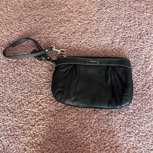 Black coach wristlet
